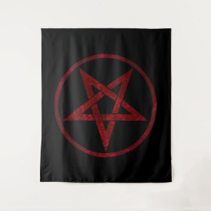 Tenture Pentagram Red Devil