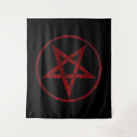 Tenture Pentagram Red Devil (Devant)