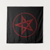 Tenture Pentagram Red Devil (Devant (Horizontal))