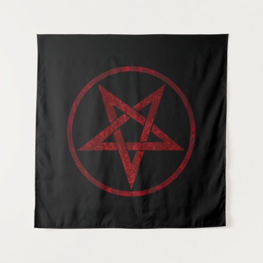 Tenture Pentagram Red Devil (Devant)