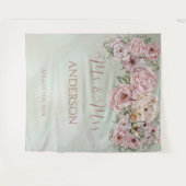Tenture Peony Bouquet Mariage (Devant (Horizontal))