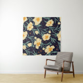 Tenture Peony Claire de Lune plants seamless pattern. Hand (En situation (horizontale))