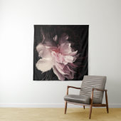 Tenture Peony Dark Wall : Peony Flower Design (En situation (horizontale))