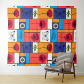 Tenture Pépites dans des boîtes colorées (En situation (horizontale))