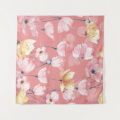 Tenture Pépites Pastel : Aquarelle Florale Sans Seamless. (Devant (Horizontal))