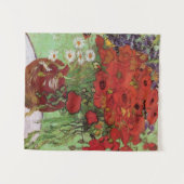 Tenture Pépites rouges et marguerites par Vincent Van Gogh (Devant (Horizontal))