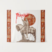 Tenture PERCEVAL LÉGENDE, QUEST SAINT GRAILRed Imaginaire  (Devant (Horizontal))