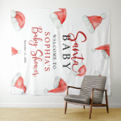 Tenture Père Noël Baby Christmas Baby shower Tapestry (En situation (horizontale))