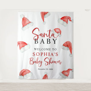 Tenture Père Noël Baby Christmas Baby shower Tapestry