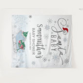 Tenture Père Noël Baby Christmas Boy Baby shower Backdrop (Devant (Horizontal))