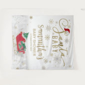 Tenture Père Noël Baby Christmas Winter Baby shower Backdr (Devant (Horizontal))