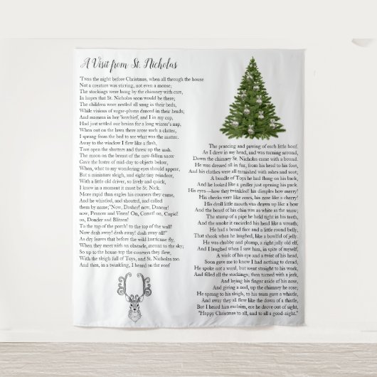 Tenture Père Noël Christmas Eve Story (Devant)