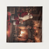 Tenture Père Noël Cosy Nook (Devant (Horizontal))