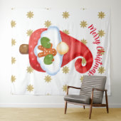 Tenture Père Noël Gnome (En situation (horizontale))