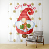 Tenture Père Noël Gnome (En situation)