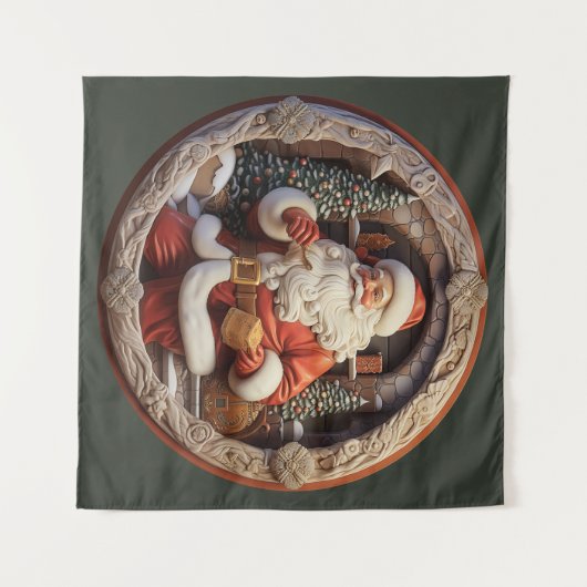 Tenture Père Noël Tapestry (Devant (Horizontal))