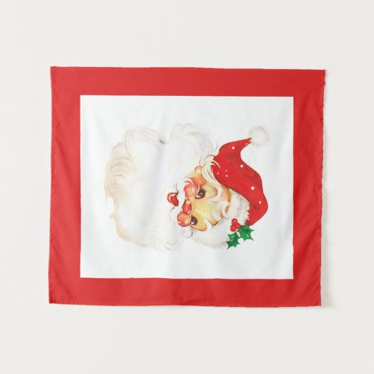 Tenture Père Noël vintage (Devant (Horizontal))