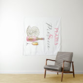 Tenture Perles et Fête des mariées rose Prosecco (En situation (horizontale))