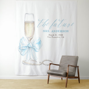 Tenture Perles & Prosecco Mrs Photographie Fond