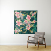 Tenture Perroquet motif mignon et sans couture sur gre (En situation (horizontale))