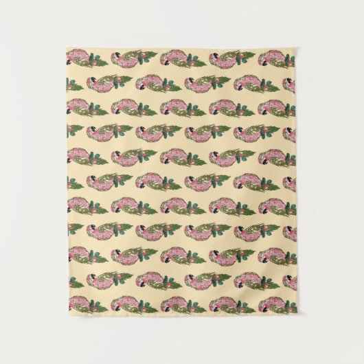 Tenture Perroquets de style de Zentangle (Devant)