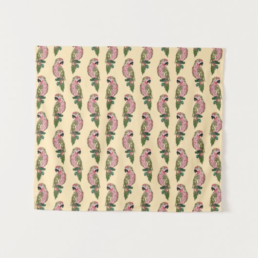 Tenture Perroquets de style de Zentangle (Devant (Horizontal))
