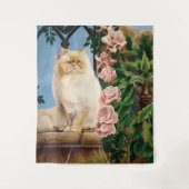 Tenture Perse Chat Rose Dryad (Devant)