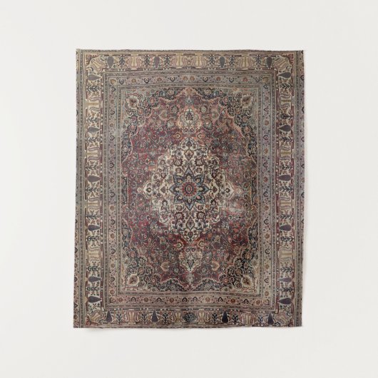 Tenture Persia Doroksh Dusty Dull Blue Grey  (Devant)