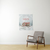 Tenture Personalized Baby Wall Art, Sleeping Bear Nursery (En situation)