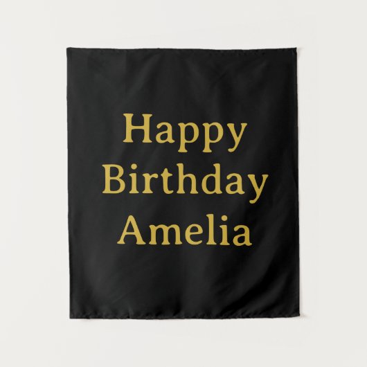 Tenture Personalized Birthday Banner Custom Name Flag Wall (Devant)