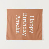 Tenture Personalized Birthday Banner Custom Name Flag Wall (Devant (Horizontal))