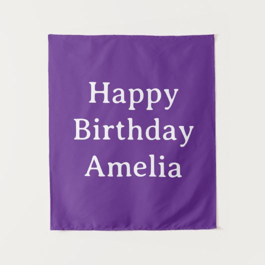Tenture Personalized Birthday Banner Custom Name Flag Wall (Devant)