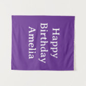 Tenture Personalized Birthday Banner Custom Name Flag Wall (Devant (Horizontal))