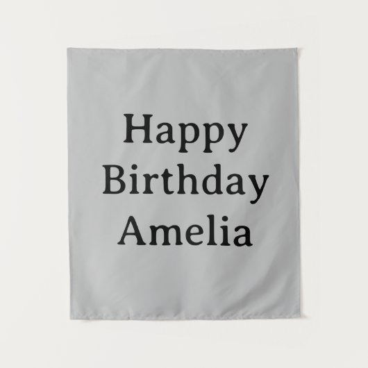 Tenture Personalized Birthday Banner Custom Name Flag Wall (Devant)