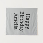 Tenture Personalized Birthday Banner Custom Name Flag Wall (Devant (Horizontal))