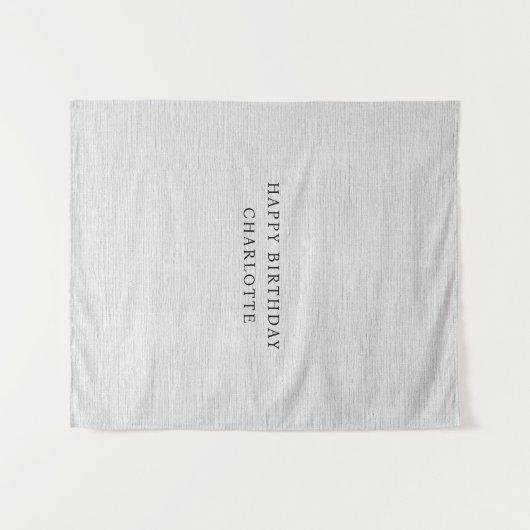 Tenture Personalized Birthday Name Flag Fabric Banner (Devant (Horizontal))