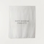Tenture Personalized Birthday Name Flag Fabric Banner (Devant)