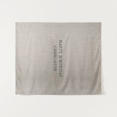 Tenture Personalized Birthday Name Flag Fabric Banner (Devant (Horizontal))