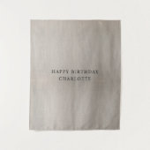 Tenture Personalized Birthday Name Flag Fabric Banner (Devant)