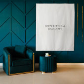 Tenture Personalized Birthday Name Flag Fabric Banner