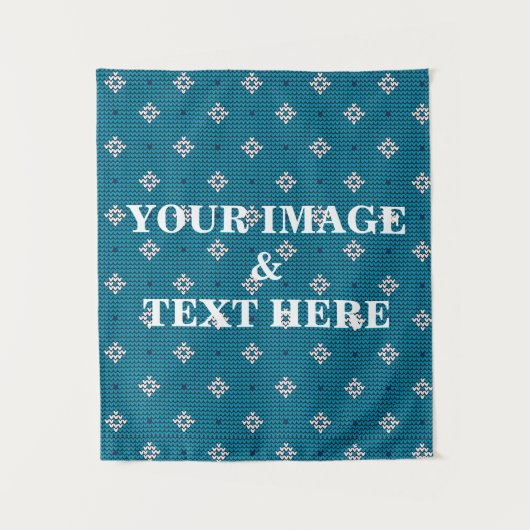Tenture Personalized Custom Your Own Photo & Text Tapestry (Devant)