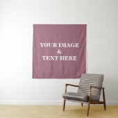 Tenture Personalized Custom Your Own Photo & Text Tapestry (En situation)