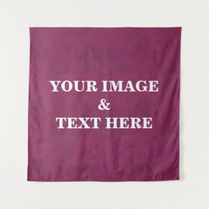 Tenture Personalized Custom Your Own Photo & Text Tapestry