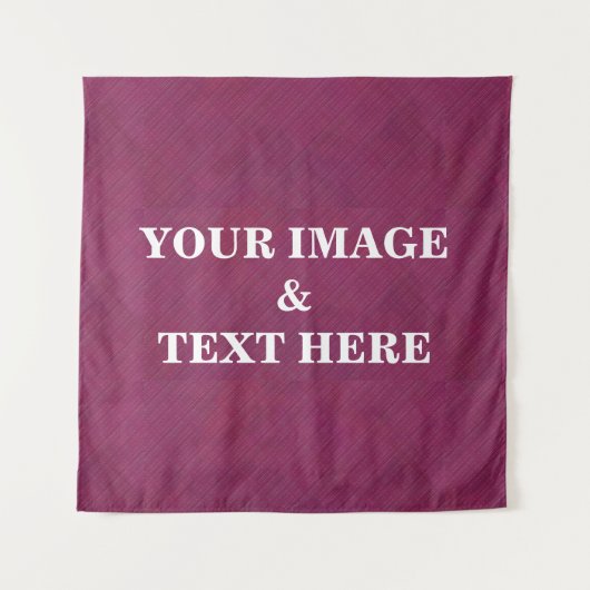 Tenture Personalized Custom Your Own Photo & Text Tapestry (Devant)