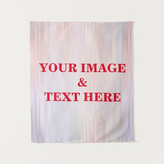 Tenture Personalized Custom Your Own Photo & Text Tapestry (Devant)