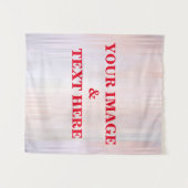 Tenture Personalized Custom Your Own Photo & Text Tapestry (Devant (Horizontal))