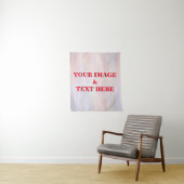 Tenture Personalized Custom Your Own Photo & Text Tapestry (En situation)