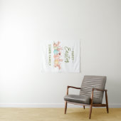 Tenture Personalized Easter Party Wall Tapestry (En situation (horizontale))