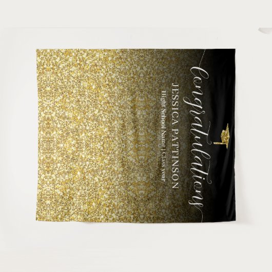 Tenture Personalized Graduate Congratulations Graduation (Devant (Horizontal))