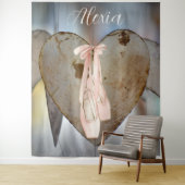 Tenture Personalized Pink Ballet Dance Studio Backdrop (En situation)